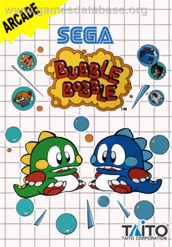 Cover Bubble Bobble for Master System II